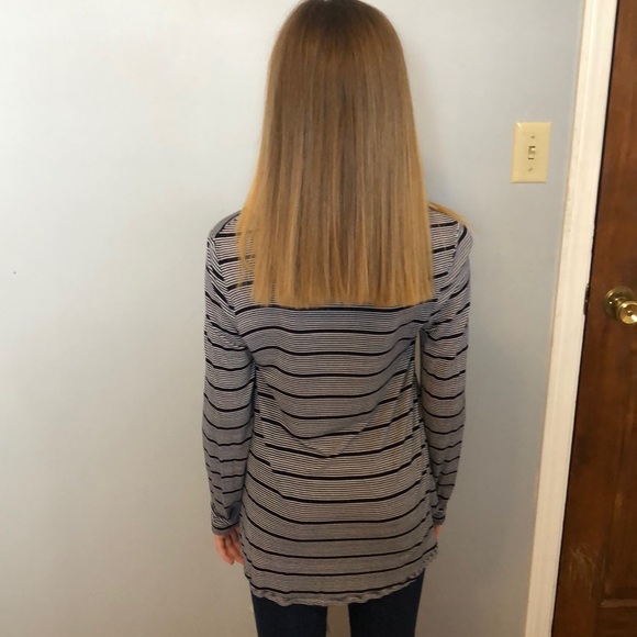 Black and white flowy shirt from Justice. - Picture 2 of 2